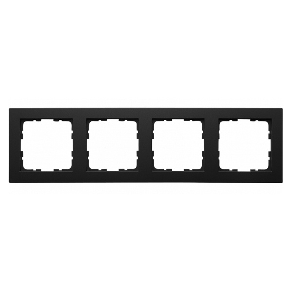 Рамка Jasmart G-Classic  4-постовая, черный матовый (soft touch)