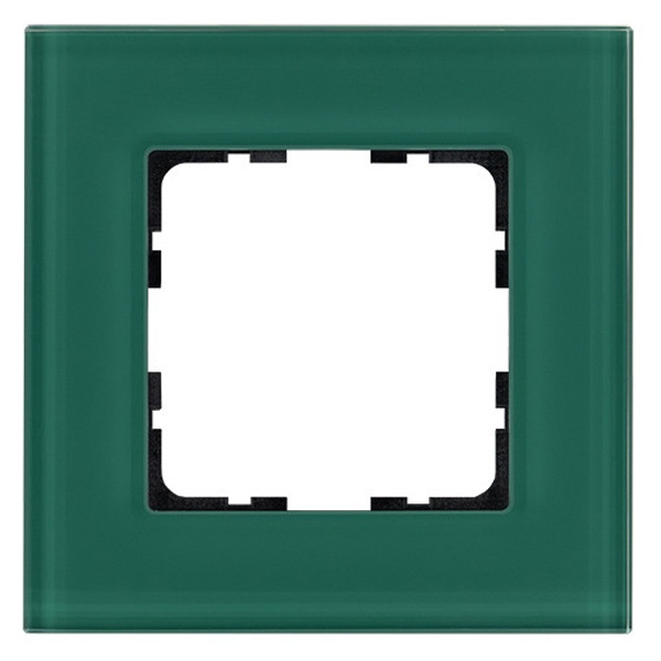 Рамка Jasmart 1-постовая, стекло лазурный