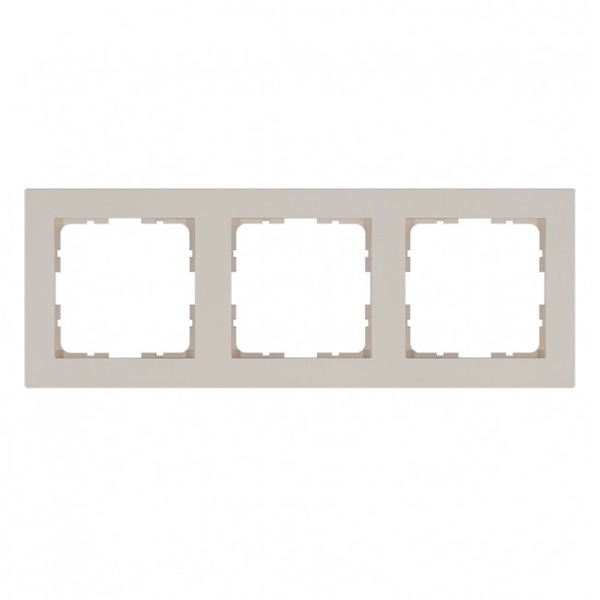 Рамка Jasmart G-Classic  3-постовая, тауп