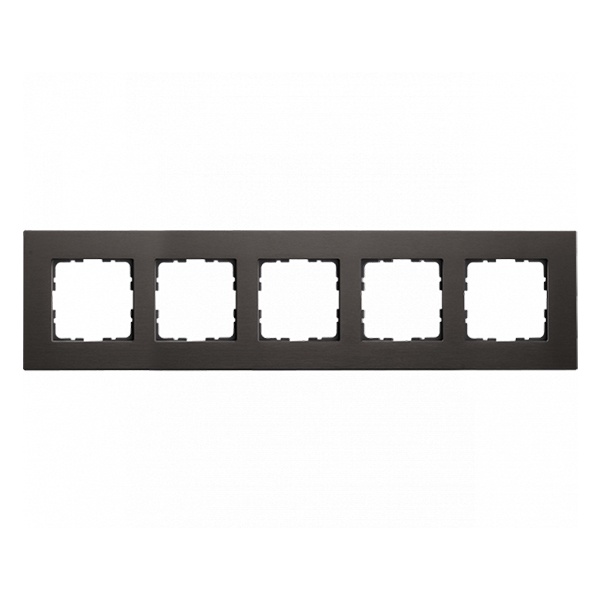 Рамка Jasmart G-Metal 5-постовая, коричневый