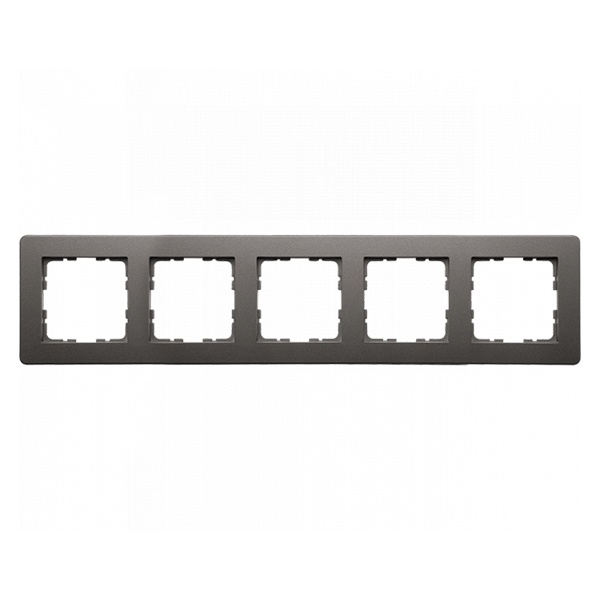 Рамка Jasmart G-Flex 5-постовая, мокко