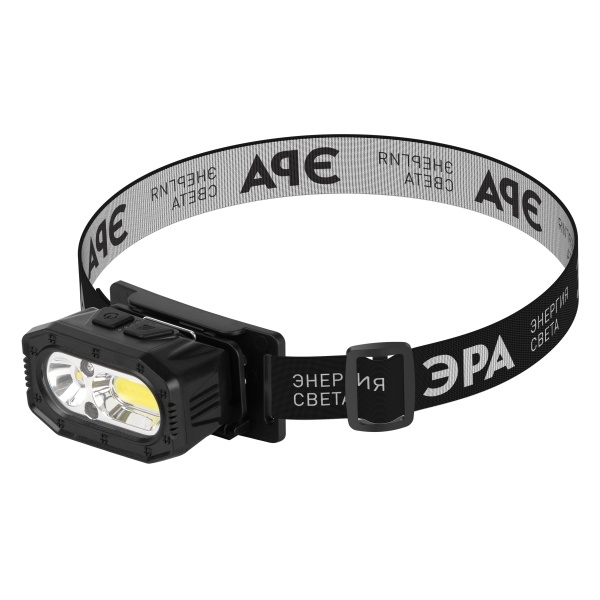 Фонарь налобный ЭРА GA-814 5W COB + 5W LED аккумуляторный, 5 режимов сенсорное управление