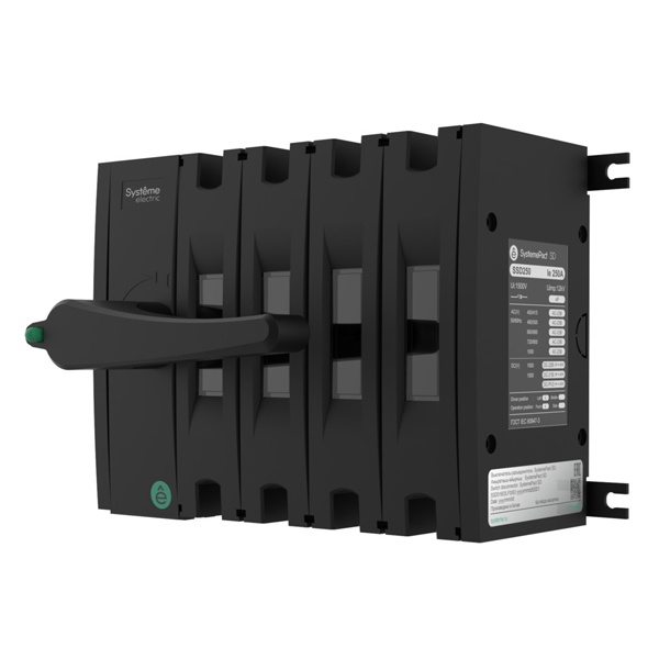 Выключатель-разъединитель SE SystemePact SD160 4п 160А рукоятка фронтальная слева (нет в комплекте)