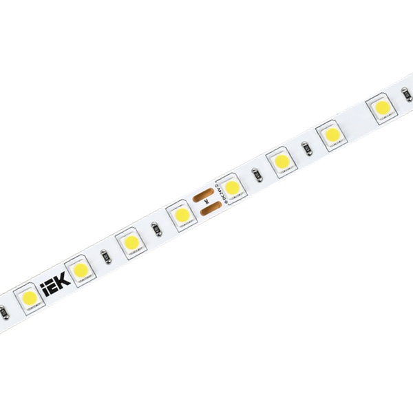 Лента светодиодная ИЭК LED LSR 2835 WW 120Led/m 12W/m 3000K 24V IP20 теплый белый 8mm (уп. 5м)