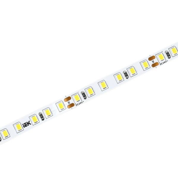 Лента светодиодная ИЭК LED LSR 2835 W 120Led/m 12W/m 6500K 24V IP20 белый 8mm (уп. 5м)