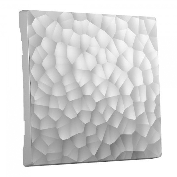 Клавиша для выключателя перекрестного Werkel Hammer серебряный