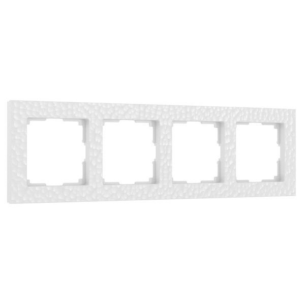 Рамка на 4 поста Hammer белый