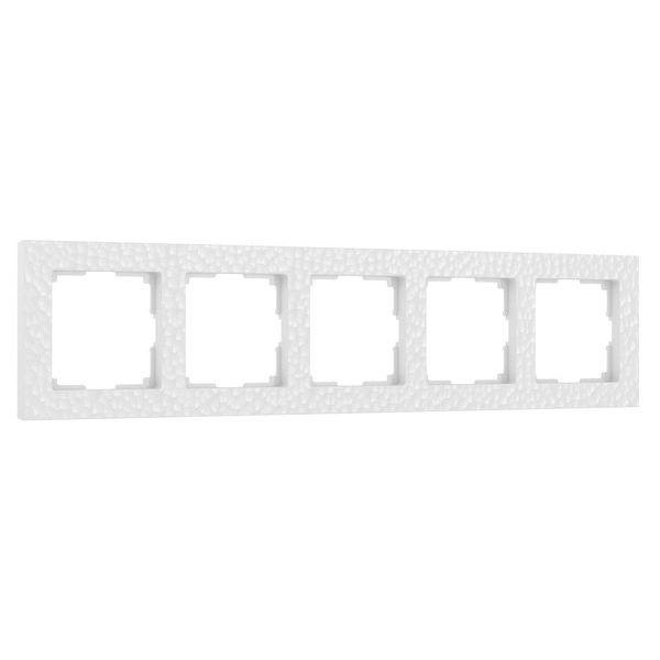 Рамка на 5 постов Hammer белый