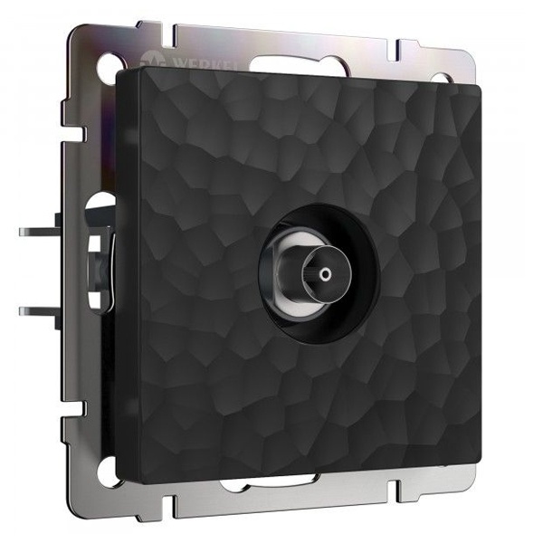 ТВ-розетка оконечная Werkel Hammer черный