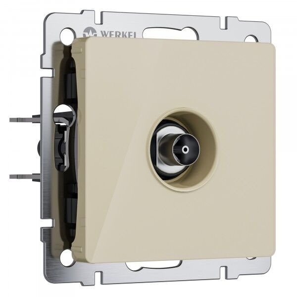 ТВ-розетка оконечная Werkel акрил айвори