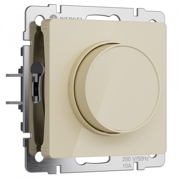 Диммер Werkel 600Вт LED 200Вт акрил айвори