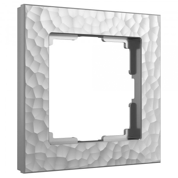 Рамка на 1 пост Hammer серебряный