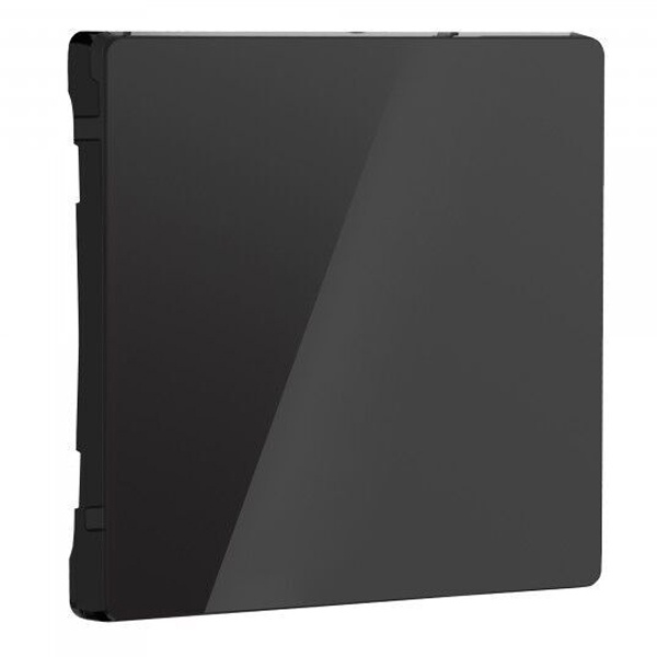 Клавиша для выключателя перекрестного Werkel акрил черный