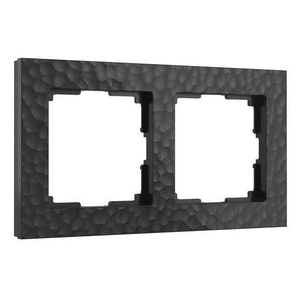 Рамка на 2 поста Hammer черный