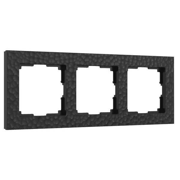 Рамка на 3 поста Hammer черный