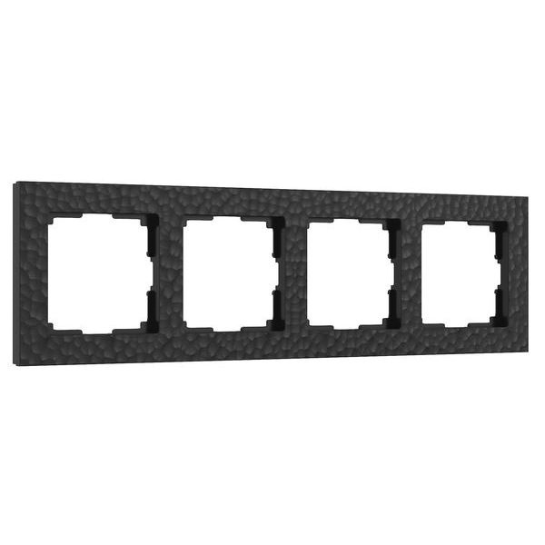 Рамка на 4 поста Hammer черный