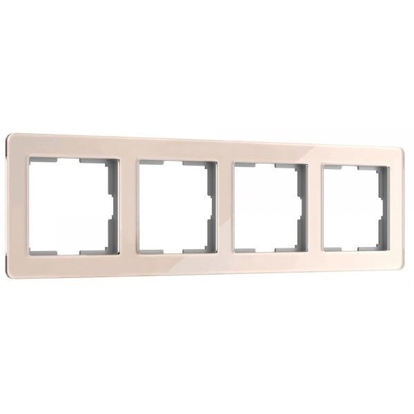 Рамка на 4 поста Acrylic айвори