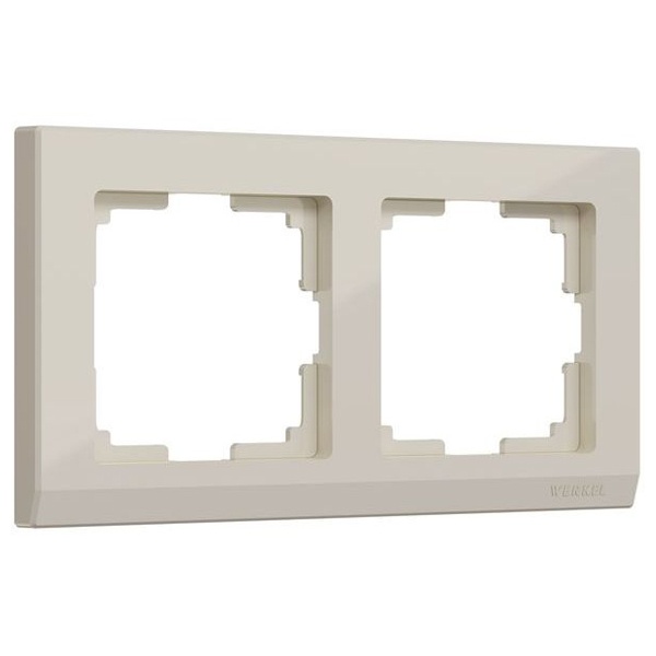Рамка на 2 поста Werkel Stark слоновая кость (бежевый)