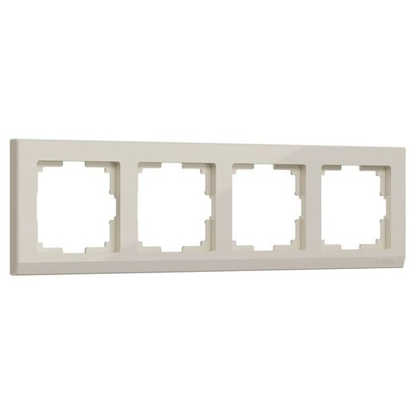 Рамка на 4 поста Werkel Stark слоновая кость (бежевый)