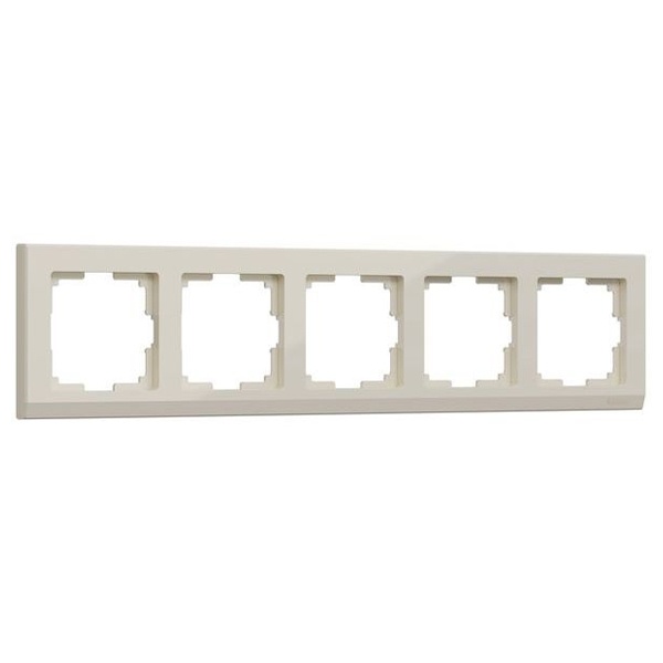 Рамка на 5 постов Werkel Stark слоновая кость (бежевый)