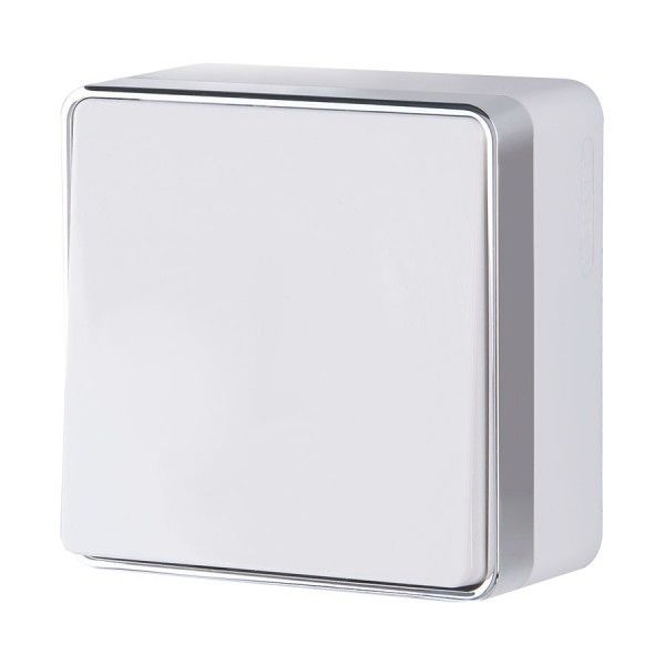 Выключатель накладной одноклавишный проходной Werkel Gallant белый