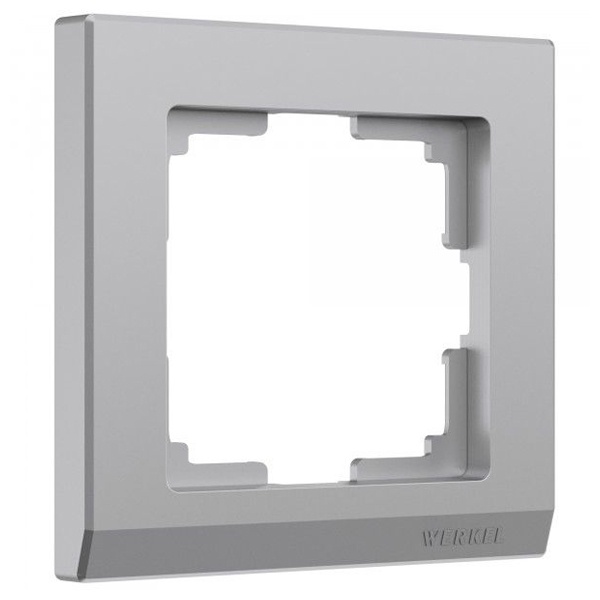 Рамка на 1 пост Werkel Stark серебряный