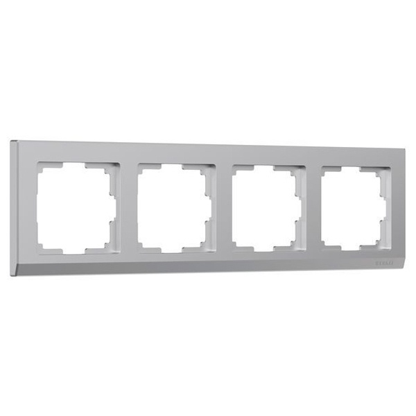 Рамка на 4 поста Werkel Stark серебряный