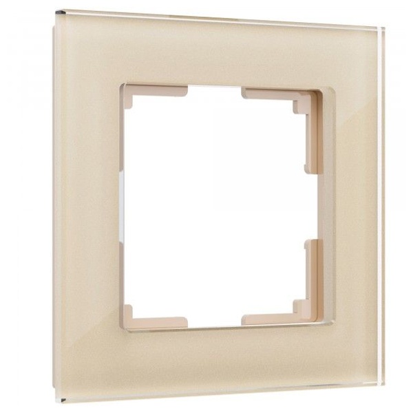 W0011111/ Рамка на 1 пост Werkel Favorit шампань,стекло