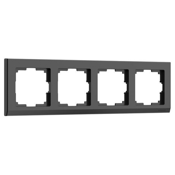 Рамка на 4 поста Werkel Stark черный