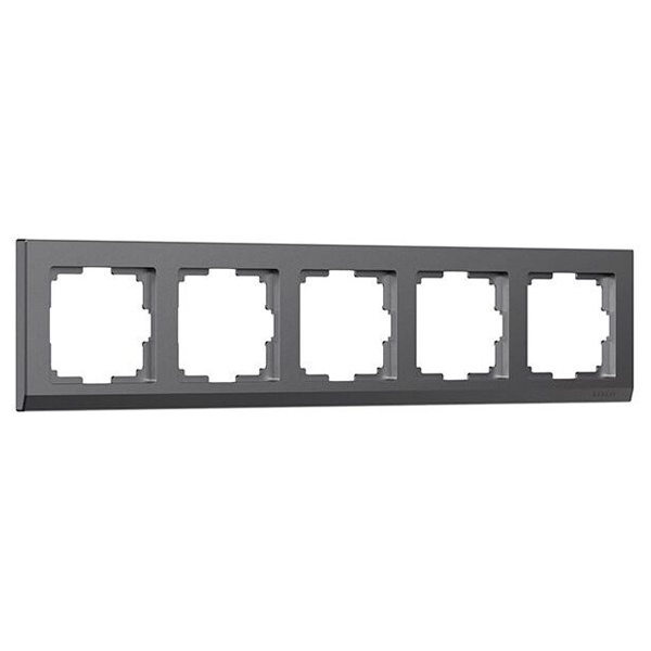 Рамка на 5 постов Werkel Stark графит матовый