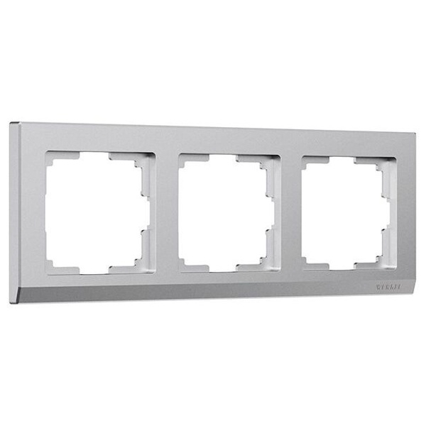 Рамка на 3 поста Werkel Stark серебряный матовый