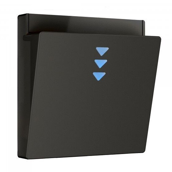 Накладка для электронного карточного выключателя Werkel черный матовый