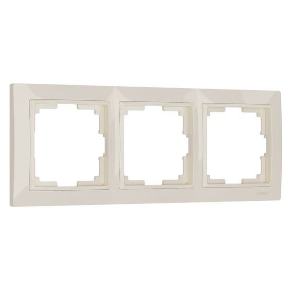 Рамка на 3 поста Werkel Snabb basic слоновая кость (бежевый)