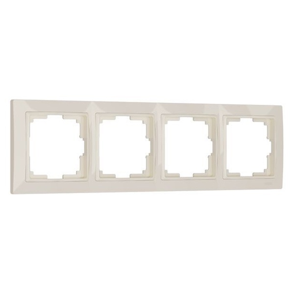 Рамка на 4 поста Werkel Snabb basic слоновая кость (бежевый)
