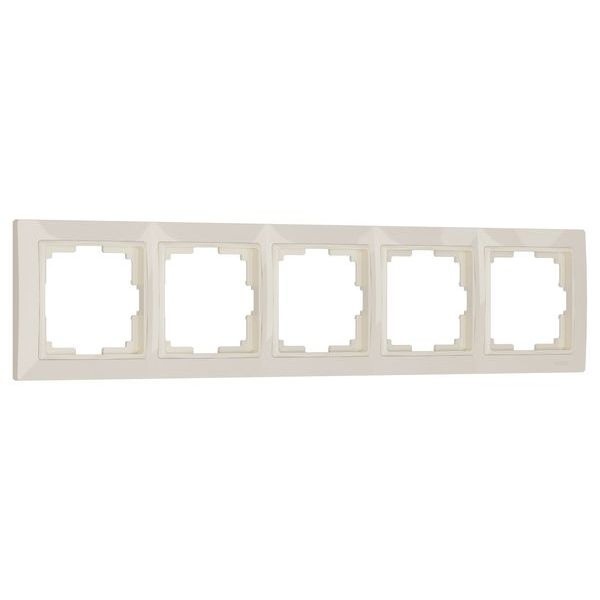 Рамка на 5 постов Werkel Snabb basic слоновая кость (бежевый)