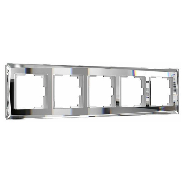W0051220/ Рамка на 5 постов Werkel Diamant (зеркальный)
