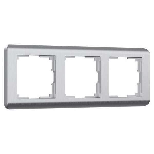 Рамка на 3 поста Werkel Stream серебряный