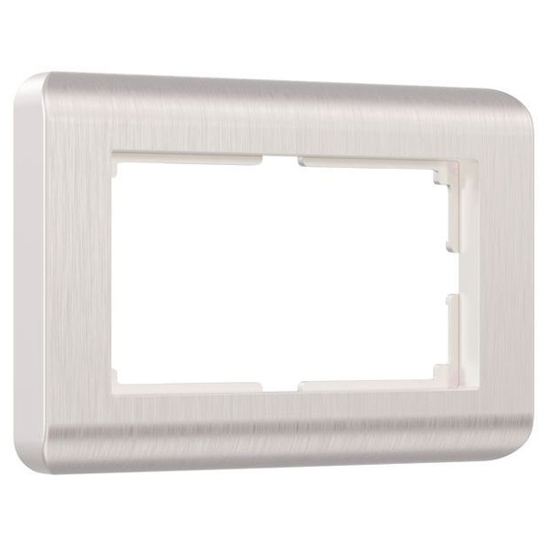 Рамка для двойной розетки Werkel Stream перламутровый