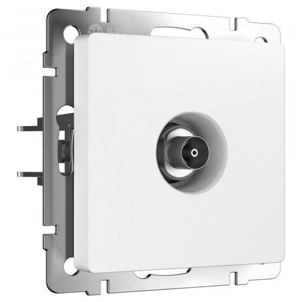 ТВ-розетка оконечная Werkel белый матовый