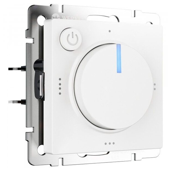 Терморегулятор электромеханический для теплого пола Werkel белый матовый