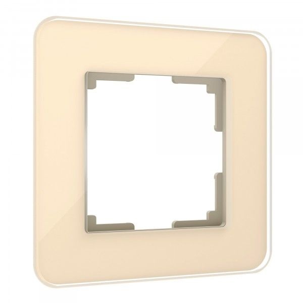 W0012443/ Рамка на 1 пост Werkel Elite айвори, стекло