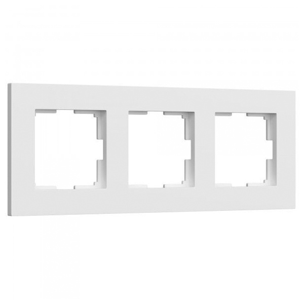 Рамка на 3 поста Werkel Slab белый софт