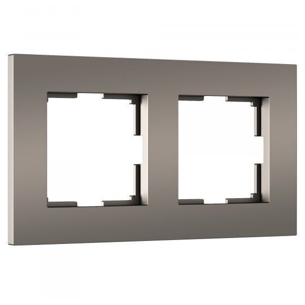 Рамка на 2 поста Werkel Slab бронза софт