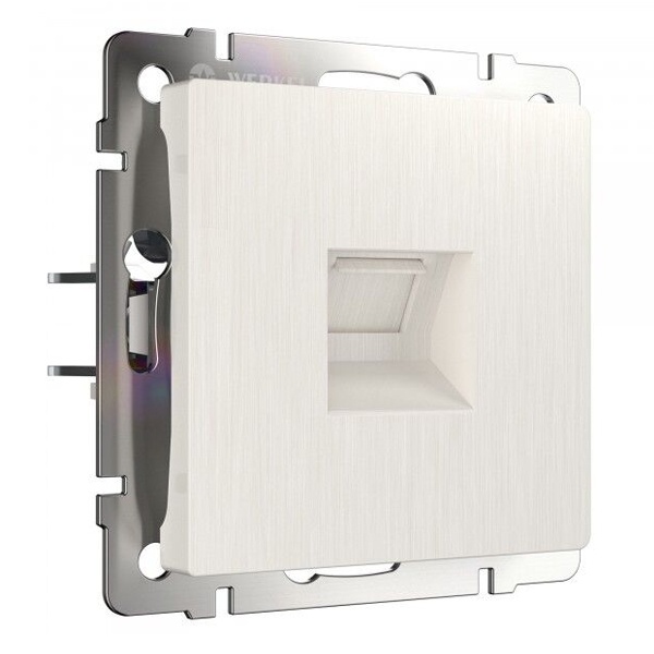 Розетка Ethernet RJ-45 Werkel перламутровый рифленый