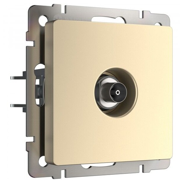 ТВ-розетка оконечная Werkel шампань