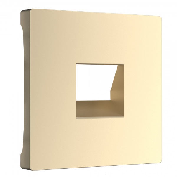 Накладка для телефонной розетки RJ-11 Werkel шампань