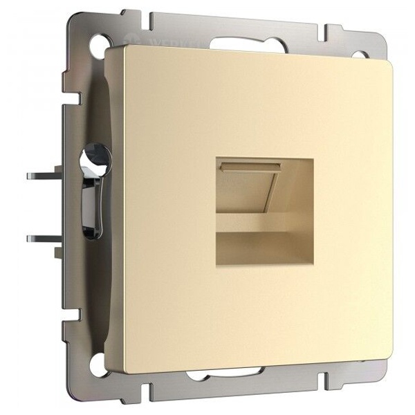 Розетка Ethernet RJ-45 Werkel шампань