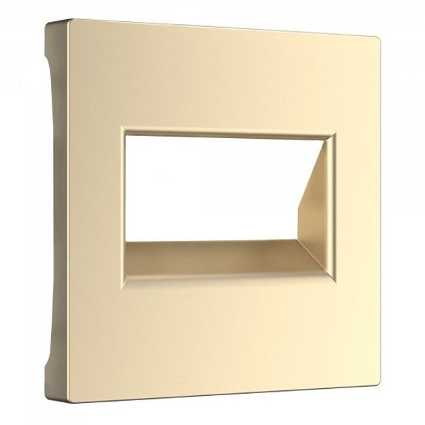 Накладка для двойной розетки Еthernet RJ-45 Werkel шампань