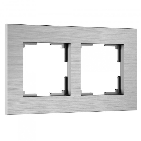 Рамка на 2 поста  Werkel AluMax алюминий