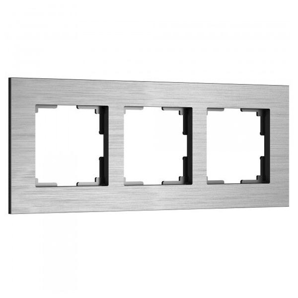 Рамка на 3 поста  Werkel AluMax алюминий